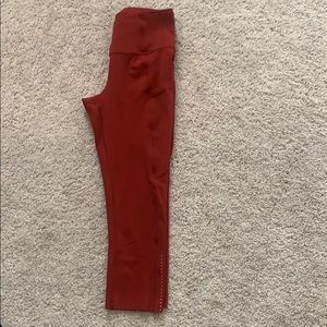 Lululemon Red Crop Pants